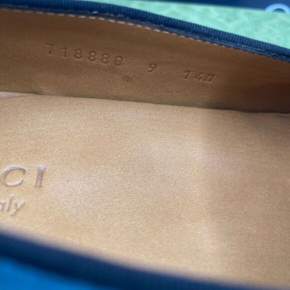 Men’s Gucci velvet horse bit loafers size 9 fits 10 US made in Italy - Picture 8 of 8